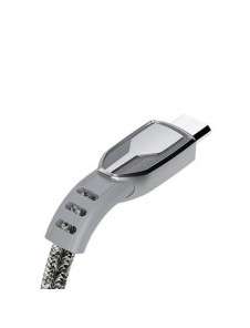 Dudao USB flätad kabel - micro USB 5 A 1 m grå (L3PROM grå)