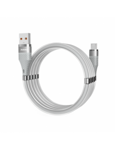 Dudao självorganiserande magnetkabel USB-kabel - micro USB 5 A 1 m grå (L1xsM ljusgrå)