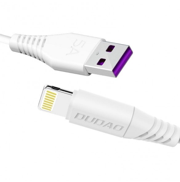 Dudao kabel USB / Lightning 5A kabel 2m vit (L2L 2m vit)