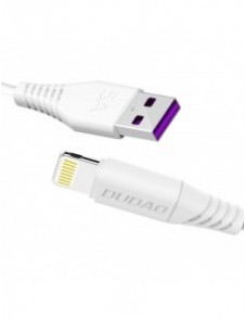 Dudao kabel USB / Lightning 5A kabel 2m vit (L2L 2m vit)