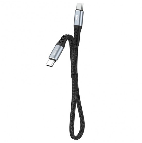Dudao L10C-kabel USB Typ C - USB Typ C PD100W 0,23 m svart (L10C)