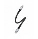 Dudao L10C-kabel USB Typ C - USB Typ C PD100W 0,23 m svart (L10C)