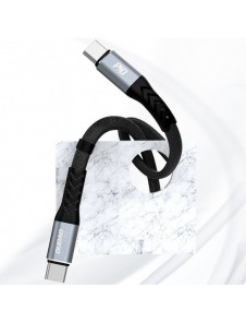 Dudao L10C-kabel USB Typ C - USB Typ C PD100W 0,23 m svart (L10C)