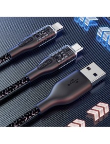 Snabbladdningskabel 120W 1m USB - USB-C Dudao L22T - grå