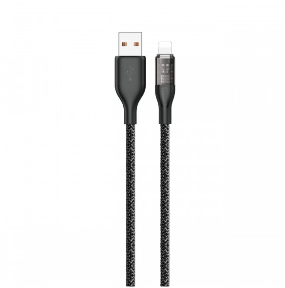 Snabbladdningskabel 30W 1m USB - Lightning Dudao L22L - grå