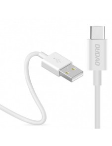Dudao-kabel USB / USB Typ C 3A 1m vit (L1T vit)