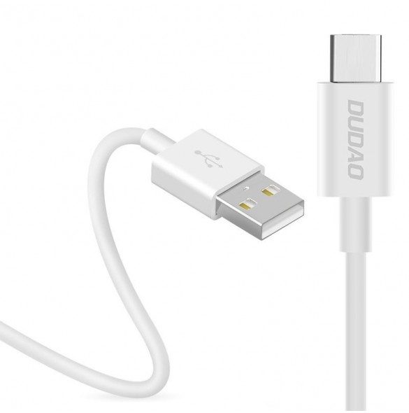 Dudao-kabel USB / USB Typ C 3A 1m vit (L1T vit)