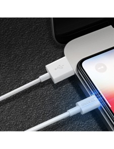 Dudao-kabel USB / USB Typ C 3A 1m vit (L1T vit)