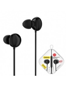 Dudao in-ear hörlurar headset med fjärrkontroll och mikrofon minijack 3,5 mm svart (X11Pro svart)