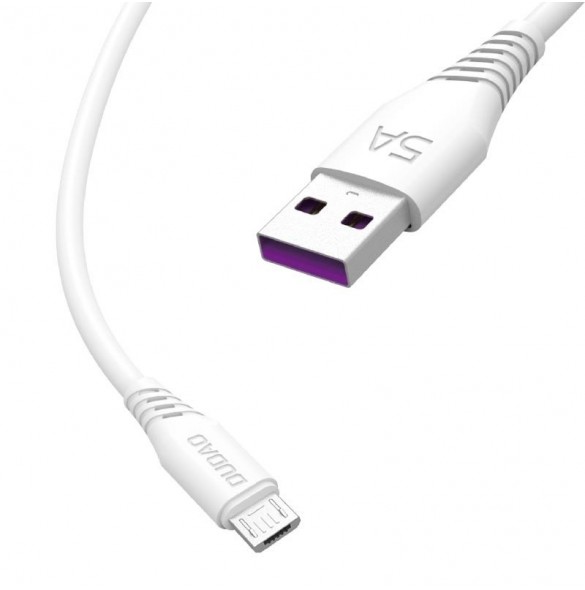 Dudao-kabel USB / micro USB-kabel 5A 1m vit (L2M 1m vit)