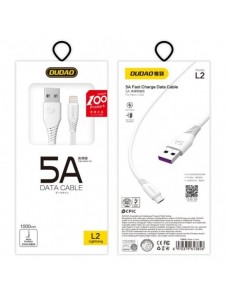 Dudao-kabel USB / micro USB-kabel 5A 1m vit (L2M 1m vit)
