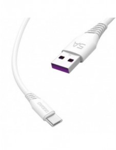 Dudao-kabel USB / USB Type C 5A-kabel 2m vit (L2T 2m vit)
