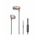 Dudao trådbundna in-ear hörlurar Headset med 3,5 mm miniuttag guld (X2Pro guld)