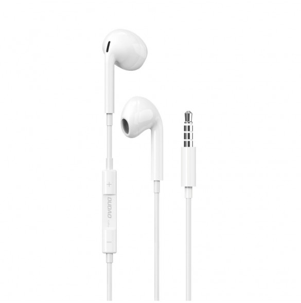 Dudao in-ear hörlurar med 3,5 mm minijack-kontakt vit (X14PRO)