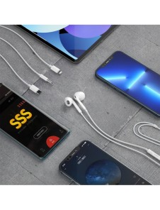 Dudao in-ear hörlurar med 3,5 mm minijack-kontakt vit (X14PRO)
