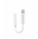 Dudao ljudadapter hörlursadapter från Lightning till 3,5 mm minijack vit (L16i vit)