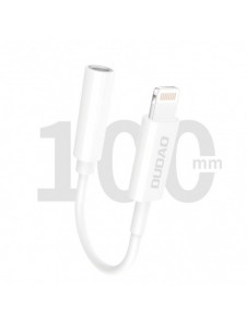Dudao ljudadapter hörlursadapter från Lightning till 3,5 mm minijack vit (L16i vit)