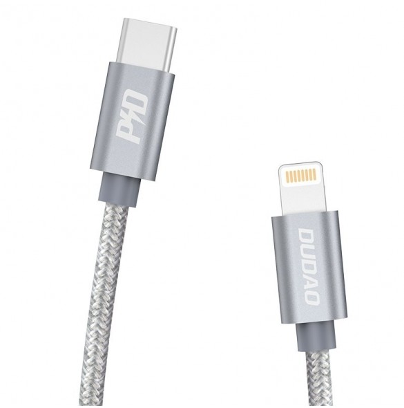 Dudao-kabel USB Typ C-kabel - Lightning Power Delivery 45W 1m grå (L5Pro grå)