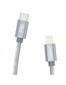 Dudao-kabel USB Typ C-kabel - Lightning Power Delivery 45W 1m grå (L5Pro grå)