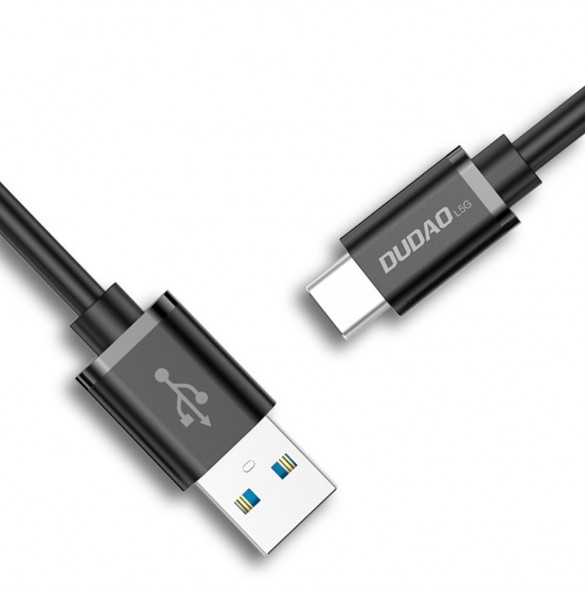 Dudao-kabel USB-kabel - USB Type C Super Fast Charge 1 m svart (L5G-Black)
