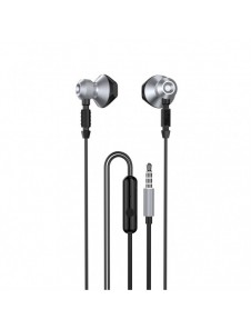 Dudao Metal Wired Earbuds 3,5 mm Mini Jack Grey (X2C-Gray)