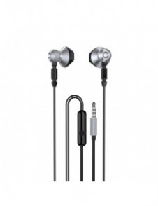 Dudao Metal Wired Earbuds 3,5 mm Mini Jack Grey (X2C-Gray)