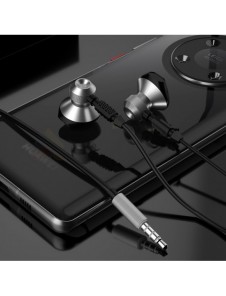 Dudao Metal Wired Earbuds 3,5 mm Mini Jack Grey (X2C-Gray)