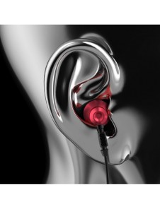 Dudao Metal Wired Earbuds 3,5 mm Mini Jack Grey (X2C-Gray)