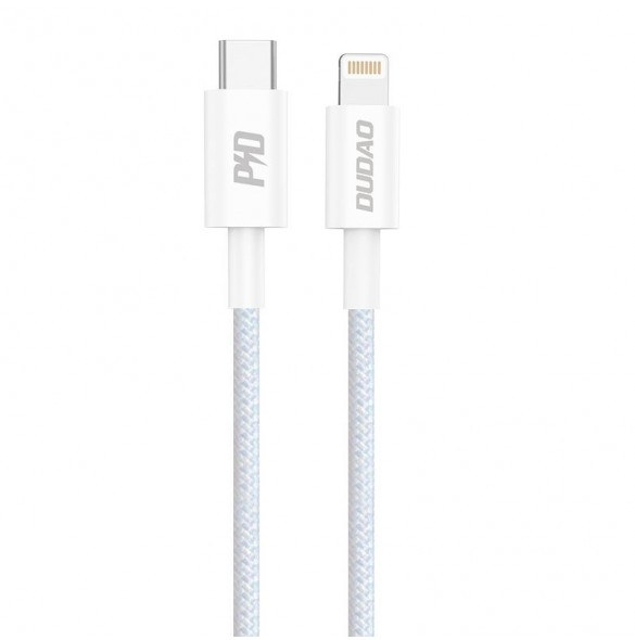 Dudao L6E kabel USB Typ C - Lightning PD 20W 1m vit (L6E)