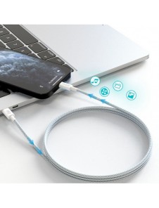 Dudao L6E kabel USB Typ C - Lightning PD 20W 1m vit (L6E)