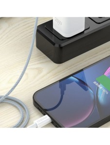Dudao L6E kabel USB Typ C - Lightning PD 20W 1m vit (L6E)