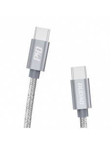 Dudao-kabel USB Typ C - USB Typ C 5 A 45 W 1 m Strömförsörjning Snabbladdning grå (L5ProC)