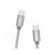 Dudao-kabel USB Typ C - USB Typ C 5 A 45 W 1 m Strömförsörjning Snabbladdning grå (L5ProC)