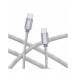 Dudao-kabel USB Typ C - USB Typ C 5 A 45 W 1 m Strömförsörjning Snabbladdning grå (L5ProC)