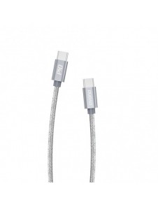 Dudao-kabel USB Typ C - USB Typ C 5 A 45 W 1 m Strömförsörjning Snabbladdning grå (L5ProC)