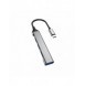 Dudao HUB 4in1 USB-C - 4x USB-A (3 x USB2.0 / USB3.0) 6,3 cm svart (A16T)