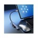 Dudao HUB 4in1 USB-C - 4x USB-A (3 x USB2.0 / USB3.0) 6,3 cm svart (A16T)