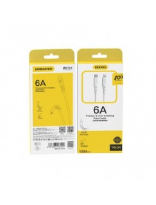 Dudao-kabel, USB Typ C-kabel - Lightning 6A 65W PD vit (TGL3X)