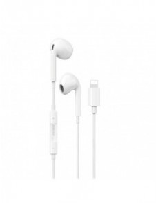 Dudao X14PROL-W1 in-ear hörlurar med Lightning-kontakt vit (X14PROL-W1)