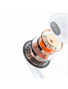 Dudao X14PROL-W1 in-ear hörlurar med Lightning-kontakt vit (X14PROL-W1)
