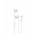 Dudao in-ear-hörlurar med USB Type-C-kontakt vit (X14PROT)