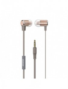 Dudao in-ear hörlurar headset med fjärrkontroll och mikrofon 3,5 mm minijack guld (X13S)