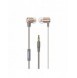 Dudao in-ear hörlurar headset med fjärrkontroll och mikrofon 3,5 mm minijack guld (X13S)