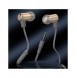 Dudao in-ear hörlurar headset med fjärrkontroll och mikrofon 3,5 mm minijack guld (X13S)
