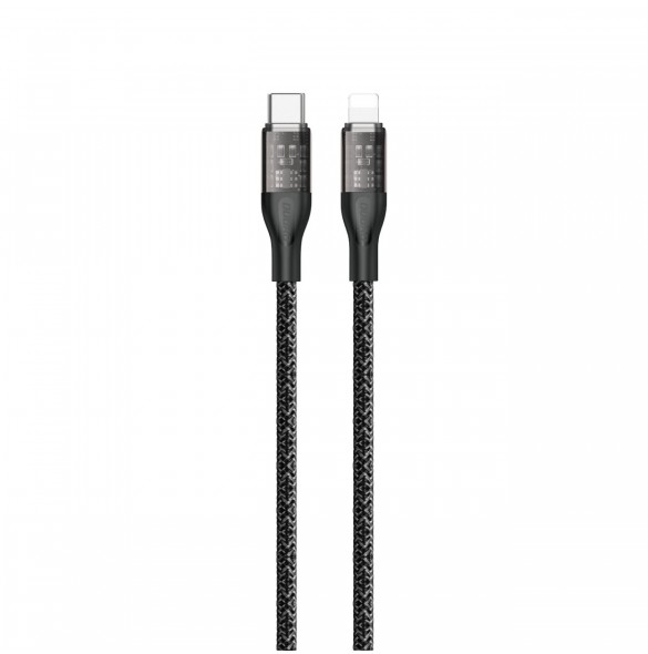 Snabbladdningskabel 30W 1m USB-C - Lightning Dudao L22 - grå