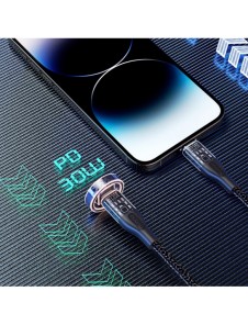 Snabbladdningskabel 30W 1m USB-C - Lightning Dudao L22 - grå