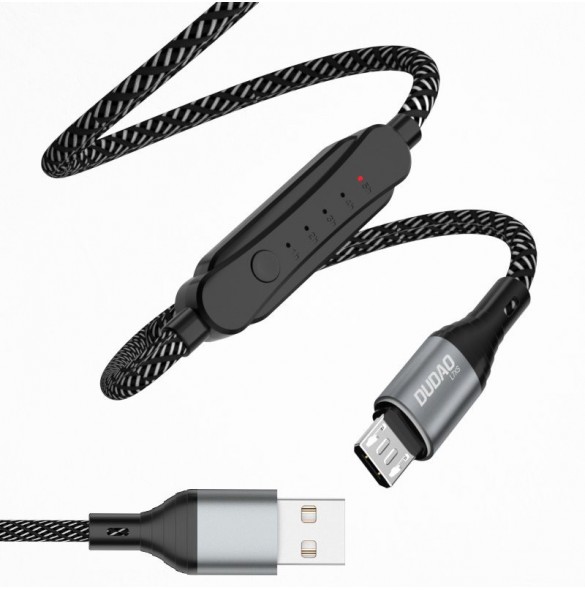 Dudao USB-kabel - micro USB 5 A 1 m timer timer 1 - 5 timmar svart (L7xsM)