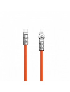 Vinklad kabel USB-C - Lightning 30W 1m rotation 180° Dudao - orange