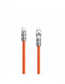 Vinklad kabel USB-C - Lightning 30W 1m rotation 180° Dudao - orange