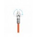 Vinklad kabel USB-C - Lightning 30W 1m rotation 180° Dudao - orange